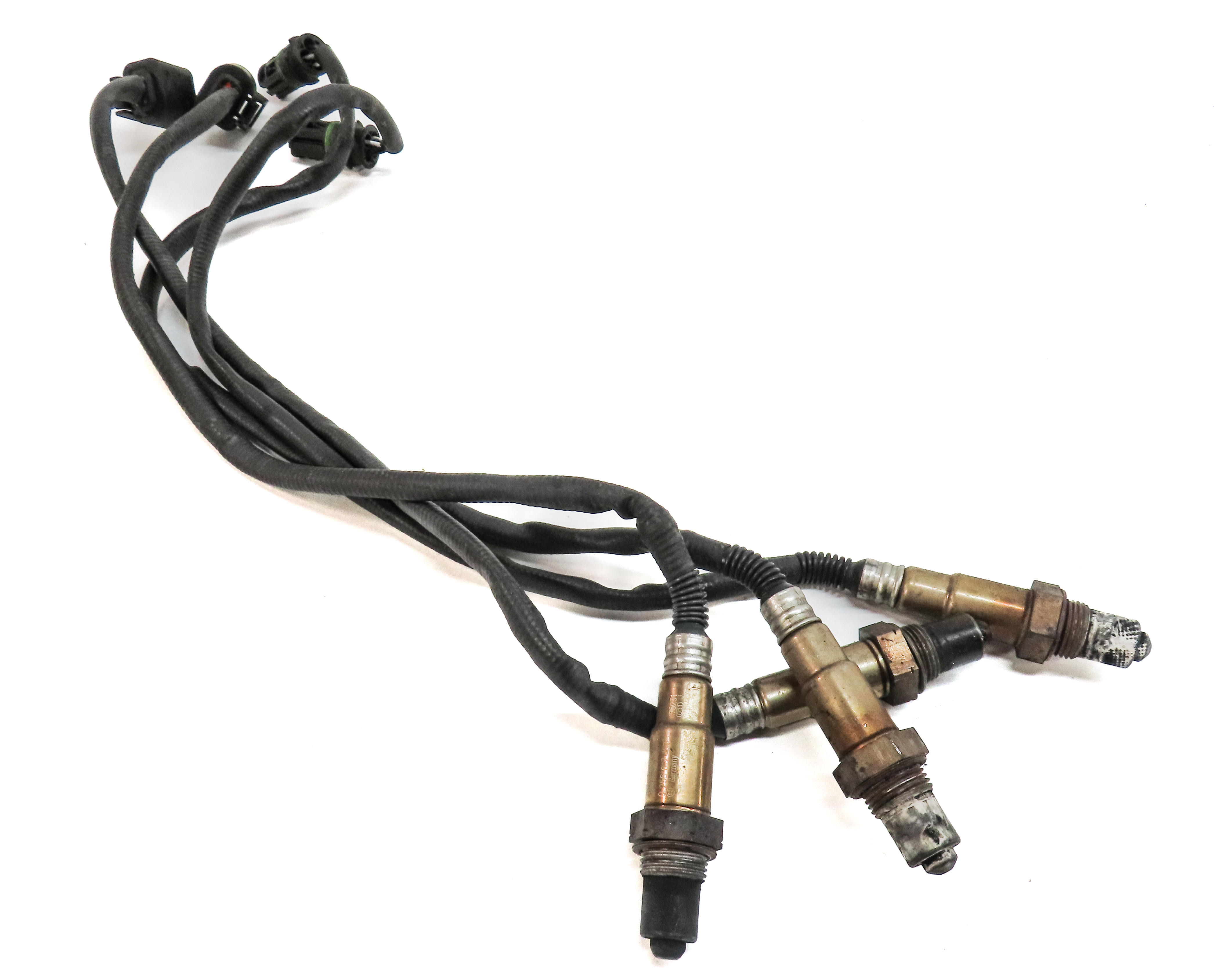 2012 BMW 550I (F10) 4.4L (N63) ENGINE OXYGEN O2 LAMBDA PROBE SENSOR SET/4 — exact item pictured
